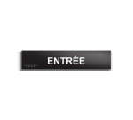 Entrée - Plaque de porte en braille et relief - 25 x 5cm