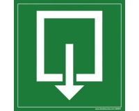 Panneau d'évacuation - Sortie de Secours - F001 - ISO 7010