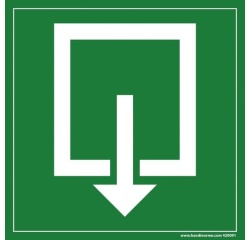 Panneau d'évacuation - Sortie de Secours - F001 - ISO 7010