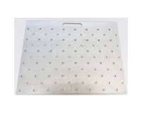 Gabarit de perçage acier pour clous podotactiles