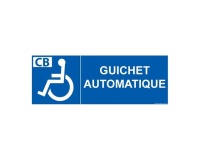 Signalisation - Guichet automatique - pour PMR