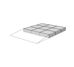 Palier pour Rampe de Seuil Modulable d'Intérieur - 72 à 88 mm