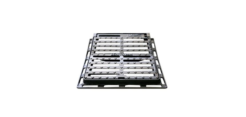 Grille de sol en fonte 460 x 475 mm