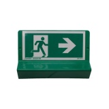 Signalétique Issue de Secours - braille  (Flèche gauche)