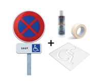 Kit complet HANDICAP panneau + pochoir