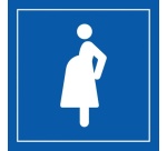 Pictogramme PI PF 059 - Accès prioritaire aux femmes enceintes - ISO 7001 en Gravoply