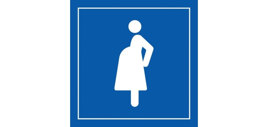 Pictogramme PI PF 059 - Accès prioritaire aux femmes enceintes - ISO 7001 en Gravoply