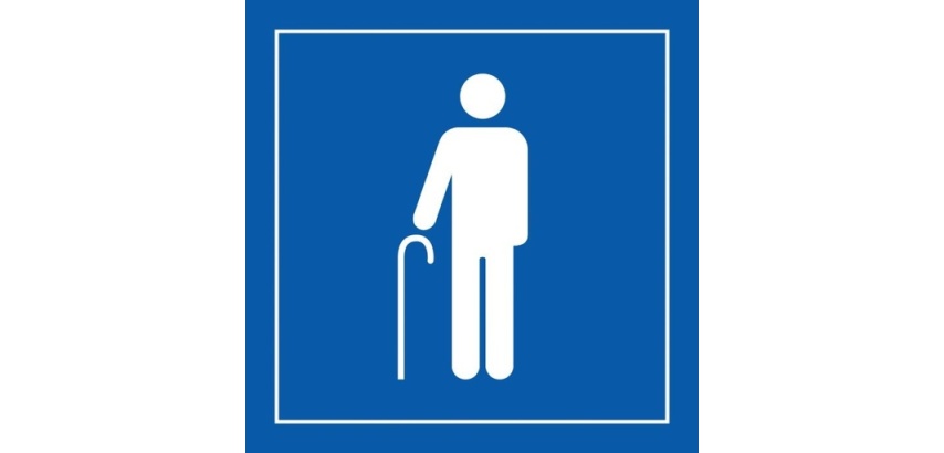 Pictogramme PI PF 055 - Accès prioritaire aux personnes âgées - ISO 7001