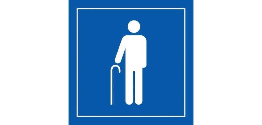 Pictogramme PI PF 055 - Accès prioritaire aux personnes âgées - ISO 7001
