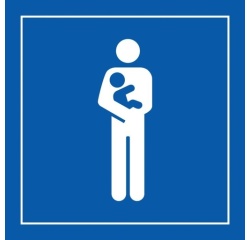 Pictogramme PI PF 058 - Accès prioritaire aux personnes avec enfant en bas âge - ISO 7001