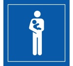 Pictogramme PI PF 058 - Accès prioritaire aux personnes avec enfant en bas âge - ISO 7001