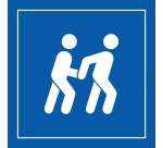Pictogramme PI PF 047 - Accessibilité, assistant personnel disponible - ISO 7001 en Gravoply