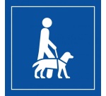 Pictogramme PI PF 046 - Accessibilité, chien guide ou d'assistance - ISO 7001