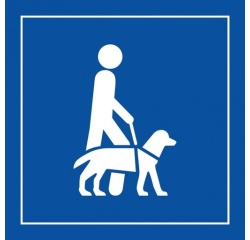 Pictogramme PI PF 046 - Accessibilité, chien guide ou d'assistance - ISO 7001