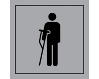 Pictogramme PI PF 056 - Accès prioritaire aux personnes blessées - ISO 7001 en Gravoply