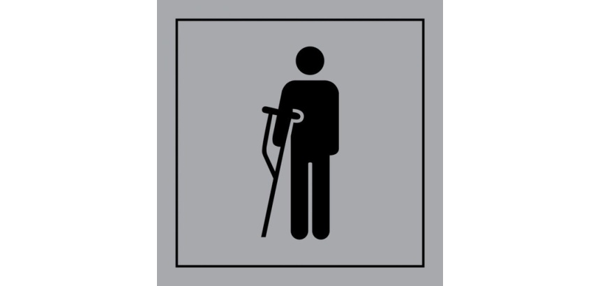 Pictogramme PI PF 056 - Accès prioritaire aux personnes blessées - ISO 7001 en Gravoply