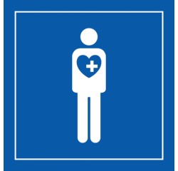Pictogramme PI PF 057 - Accès prioritaire aux personnes souffrant de troubles graves - ISO 7001