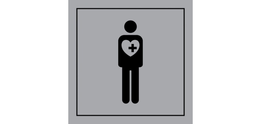 Pictogramme PI PF 057 - Accès prioritaire aux personnes souffrant de troubles graves - ISO 7001 en Gravoply