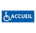 Panneau d'info - Accueil PMR - 210x75 mm