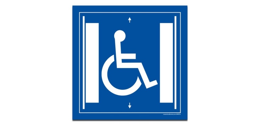 Panneau Signalisation - Ascenseur pour les personnes en situation de handicap