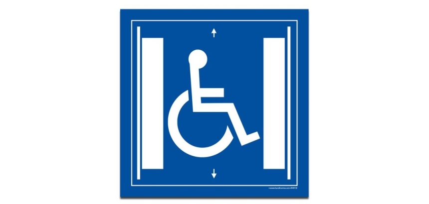 Panneau Signalisation - Ascenseur pour les personnes en situation de handicap