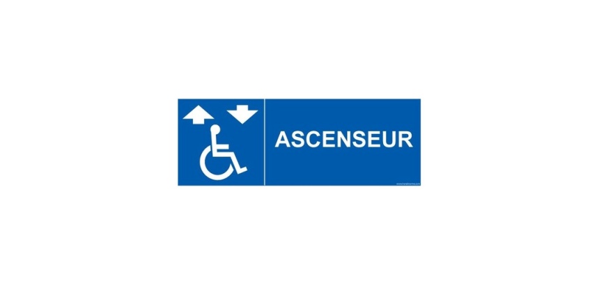 Signalisation - Ascenseur - + picto Handicapé