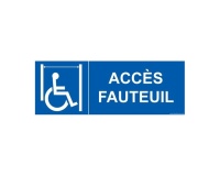 Signalisation ascenseur personnes handicapées et à mobilité réduite PMR - Accès fauteuil