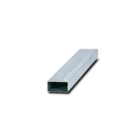 Poteau Rectangulaire en Acier Galvanisé Blanc 80 x 40 mm  (2,00 m)