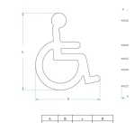 LOGO PMR SANS CADRE EN FONTE À SCELLER