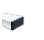 Poteau Rectangulaire en Acier Galvanisé 80 x 40 mm