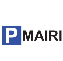 Kit panneau de parking - P MAIRIE (Poteau rond acier galvanisé)