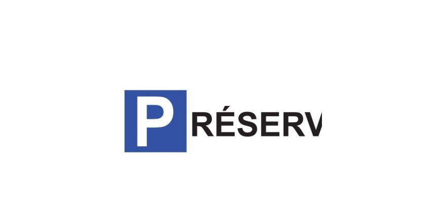 Kit panneau indication de parking - Parking Réservé