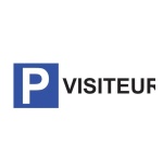 Kit panneau de parking - P VISITEURS