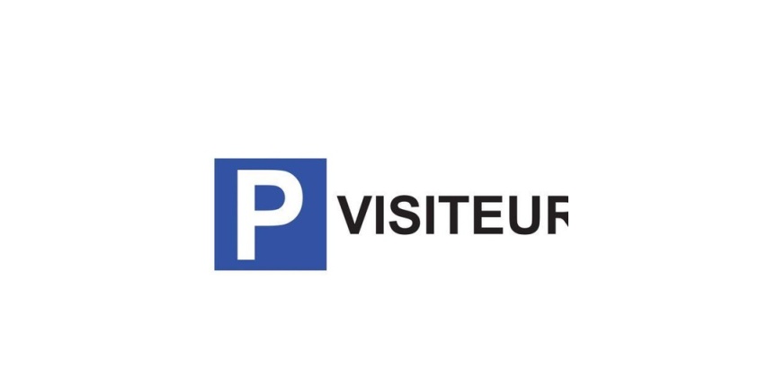 Kit panneau de parking - P VISITEURS