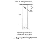Fourreau pour Poteau Rond Ø60 mm