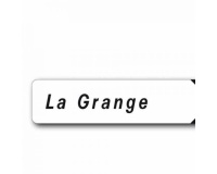 Panneau rectangulaire personnalisé avec dessin de flèche - 400 x 200 mm - Alu