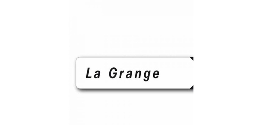 Panneau rectangulaire personnalisé avec dessin de flèche - 400 x 200 mm - Alu