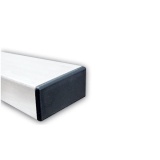 Poteau Rectangulaire en Acier Galvanisé 80 x 80 mm