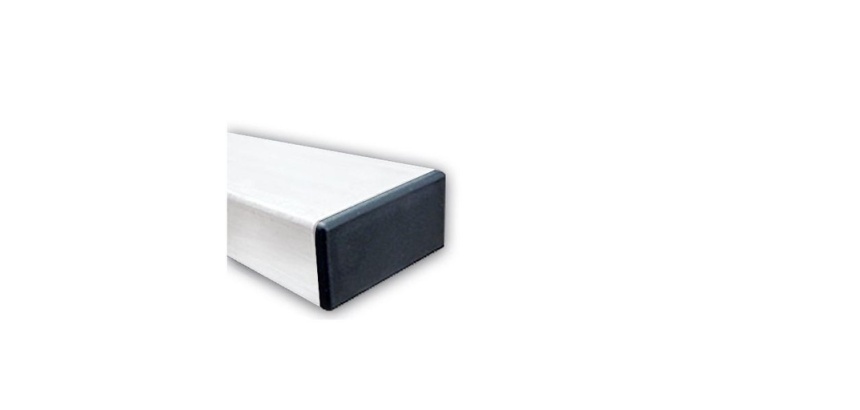 Poteau Rectangulaire en Acier Galvanisé 80 x 80 mm