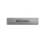 Accueil - Plaque de porte en braille et relief - 25 x 5cm