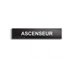 Ascenseur - Plaque de porte en braille et relief - 25 x 5cm