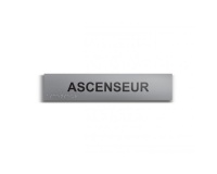Ascenseur - Plaque de porte en braille et relief - 25 x 5cm