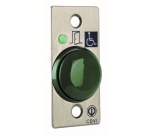 Bouton poussoir avec plaque inox et voyant LED