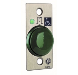 Bouton poussoir avec plaque inox et voyant LED