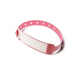 Bracelets médicaux avec étiquette  (Rose)