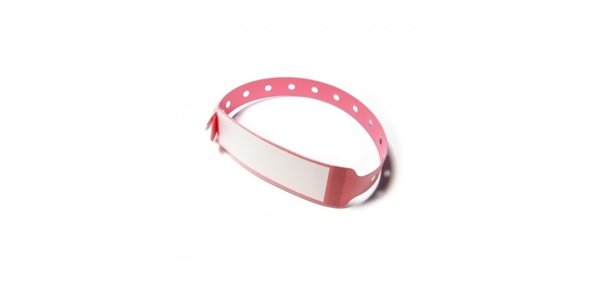 Bracelets médicaux avec étiquette  (Rose)