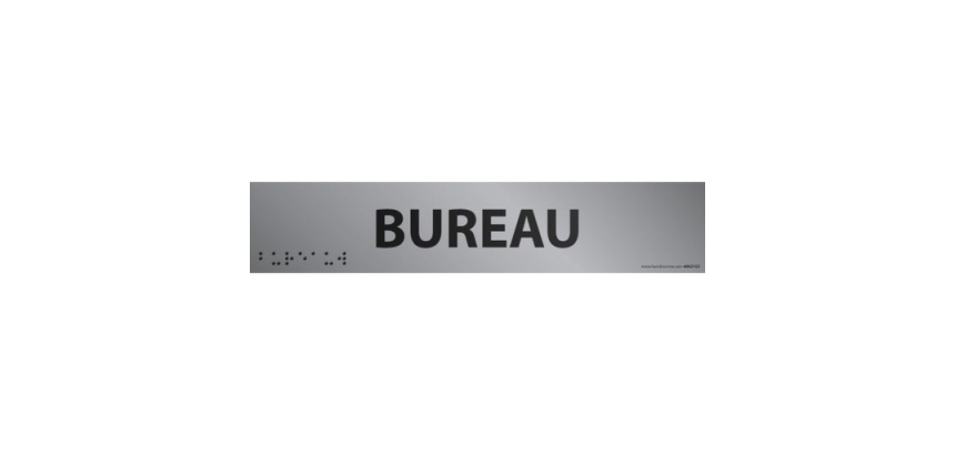 Bureau - Plaque de porte en braille et relief