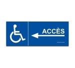 Signalisation - Accès - Handicapé Flèche vers la gauche