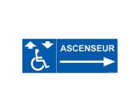 Signalisation - Ascenseur - flèche droite