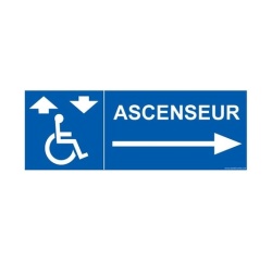 Signalisation - Ascenseur - flèche droite